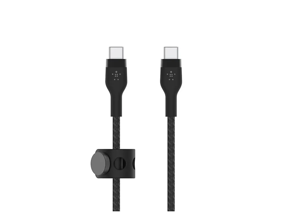 Belkin BoostCharge Pro Flex Braided USB-C To USB-C Charger Cable, 2M/6.6FT, Black