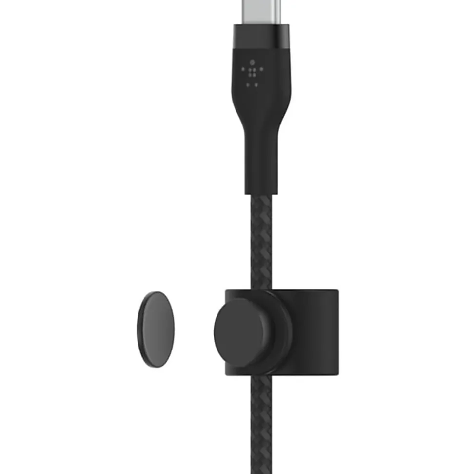 Belkin BoostCharge Pro Flex Braided USB-C To USB-C Charger Cable, 2M/6.6FT, Black