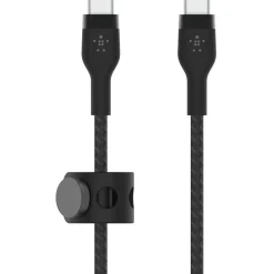 Belkin BoostCharge Pro Flex Braided USB-C To USB-C Charger Cable, 2M/6.6FT, Black