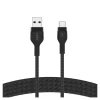 Belkin BoostCharge Pro Flex Braided USB-A To Lightning Cable, 1M/3.3FT, Black