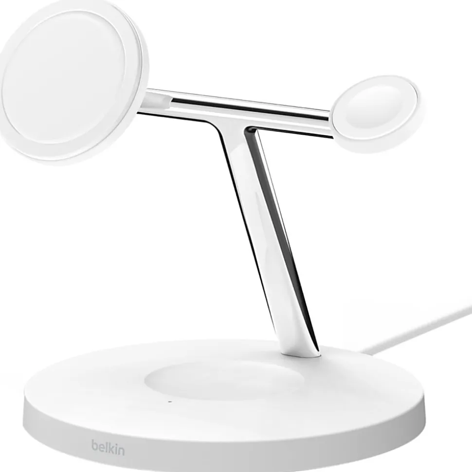 Belkin BoostCharge Pro 3-in-1 Wireless Charger, White
