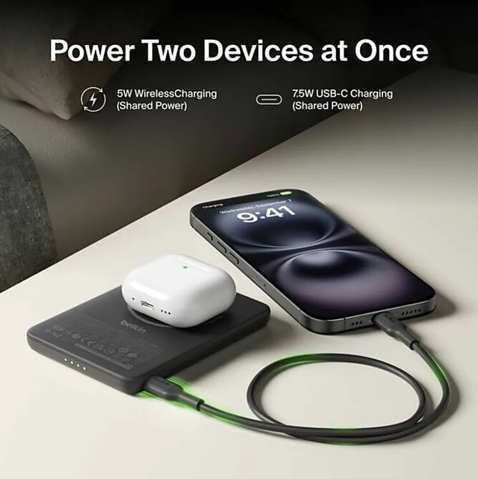Belkin BoostCharge Slim Magnetic Power Bank 5K