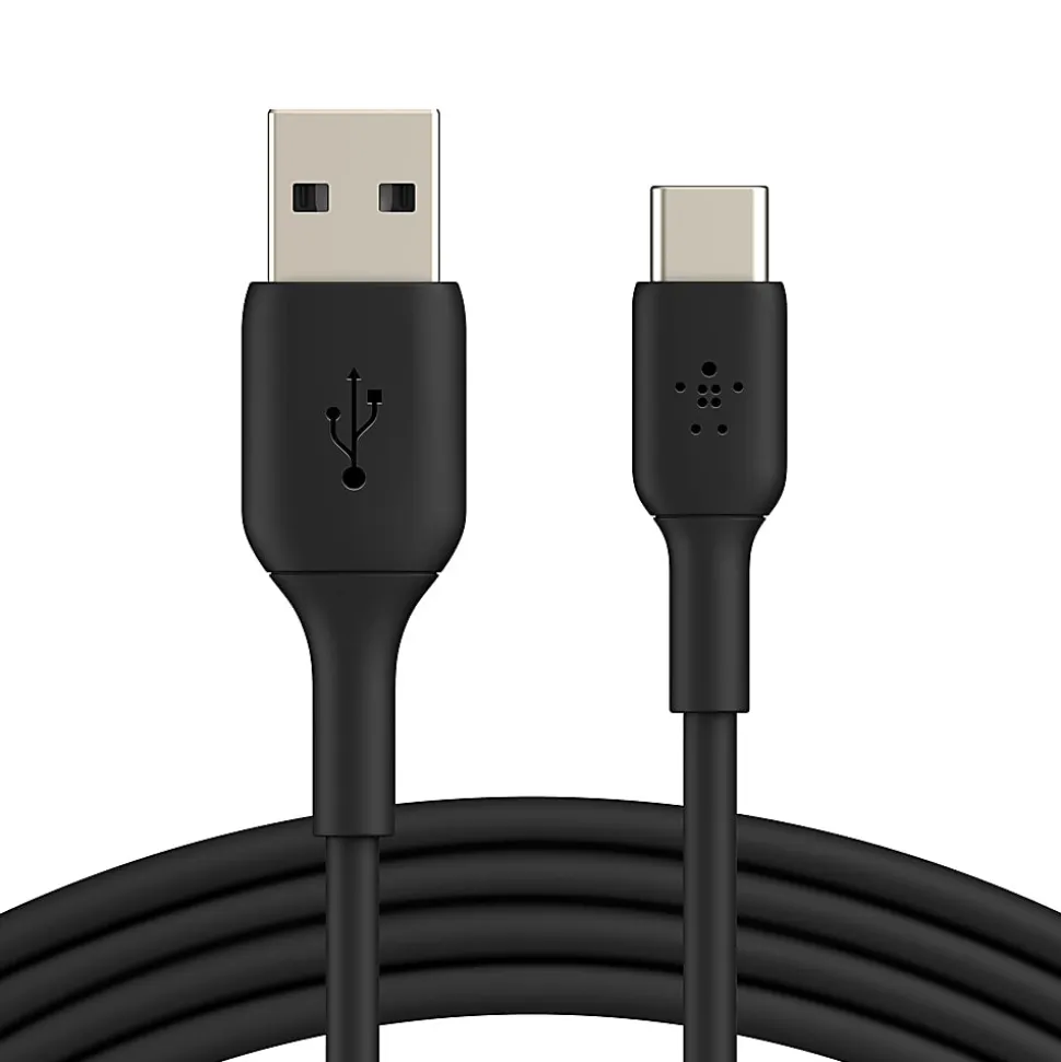 Belkin BoostCharge USB-A To USB-C PVC Cable (2M/6.6ft), Black