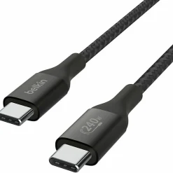 Belkin BoostCharge USB-C to USB-C Cable 240W - 6.56 ft USB-C Data Transfer Cable  - CAB015BT2MBK