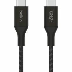 Belkin BoostCharge USB-C to USB-C Cable 240W - 6.56 ft USB-C Data Transfer Cable - CAB015BT2MBK