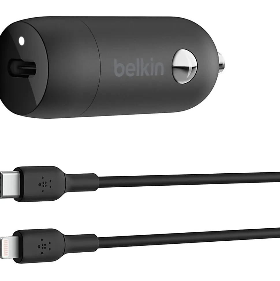 Belkin Boost↑Charge™ 30-Watt Fast Car Charger, Black