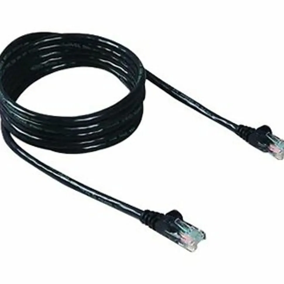 Belkin Cat.6e UTP Patch Network Cable - 10 ft Category 6 Network Cable - A3L98010BLK