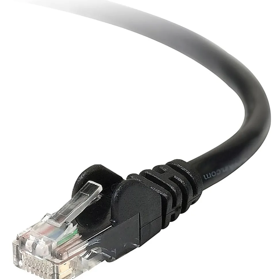 Belkin Cat.6 UTP Patch Cable - RJ-45 Male Network - RJ-45 Male Network - 20ft - Black