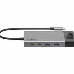 Belkin Connect 8-Port Dual Display USB-C Hub For Display, Monitor, Workstation, Notebook, MacBook, Tablet, Smartphone