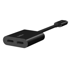 Belkin® Connect USB-C Audio And Charge Adapter, 60W, Black