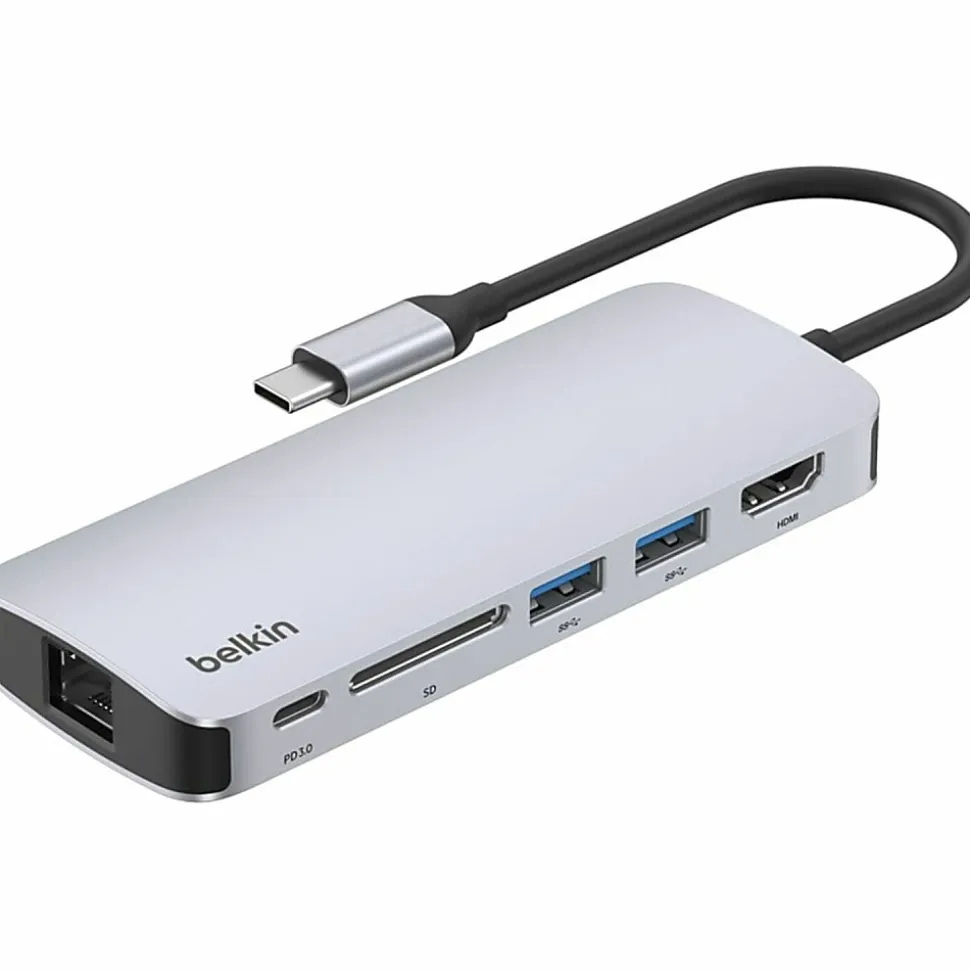 Belkin Connect USB-C 6-in-1 Multiport Hub, AVC008FQSGYV2