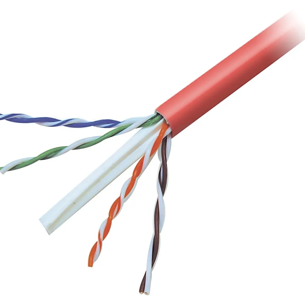 Belkin FastCAT 6 Patch Cable, 1000ft - Red - 24AWG, RJ45 350mhz - Bulk Cable - 1000ft - Red