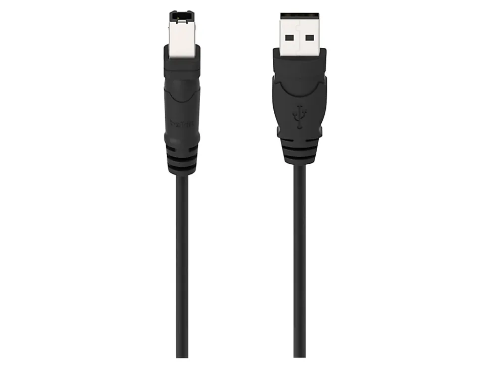 Belkin 10ft USB A/B Device Cable - USB cable - USB (M) to USB Type B (M) - USB 2.0 - 10 ft - for Epson WorkForce WF-2530
