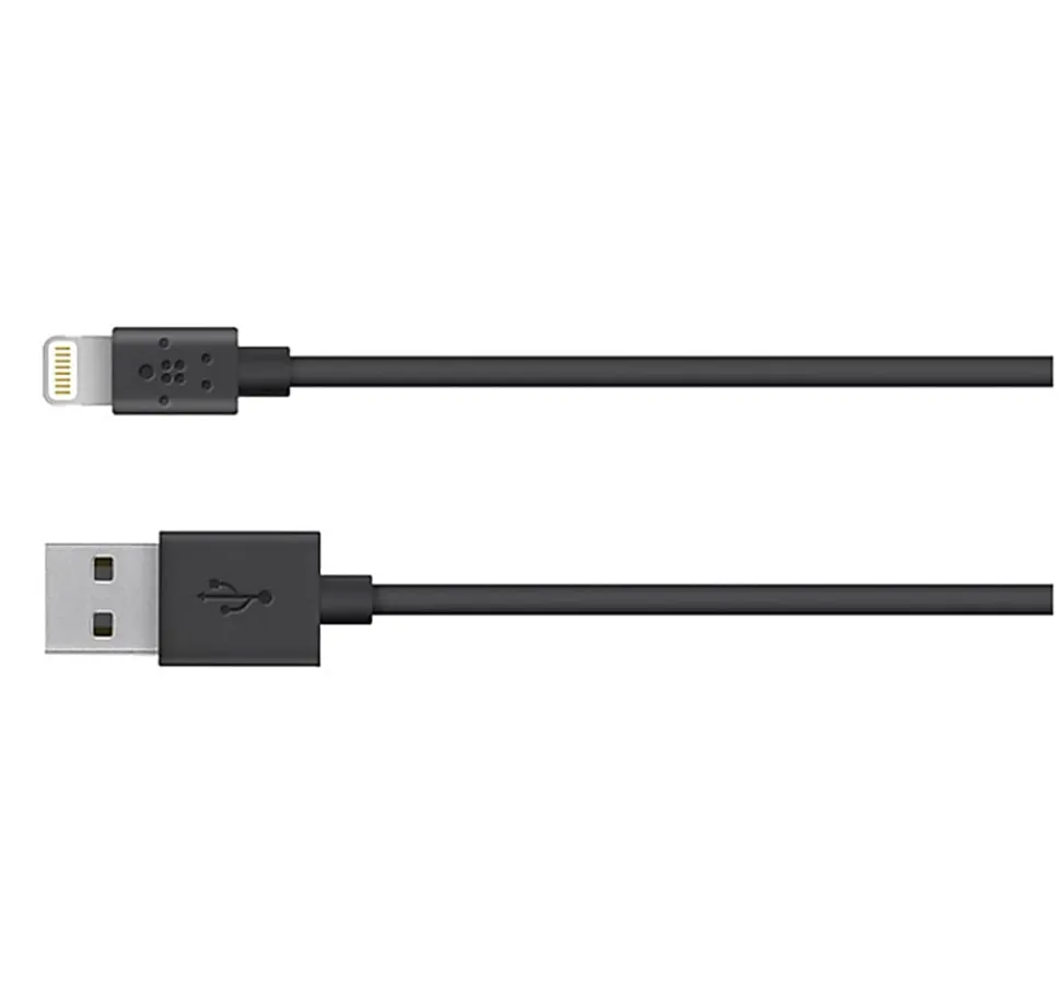 Belkin® MIXIT Lightning-To-USB ChargeSync Cables, 4', Black, Pack Of 2 Cables