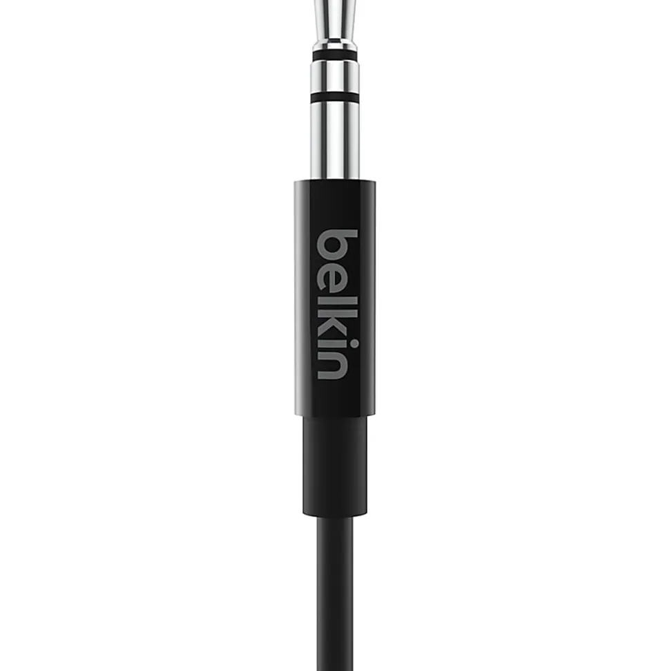 Belkin 3.5mm Audio Cable with USB-C Connector, 3 Ft, Black