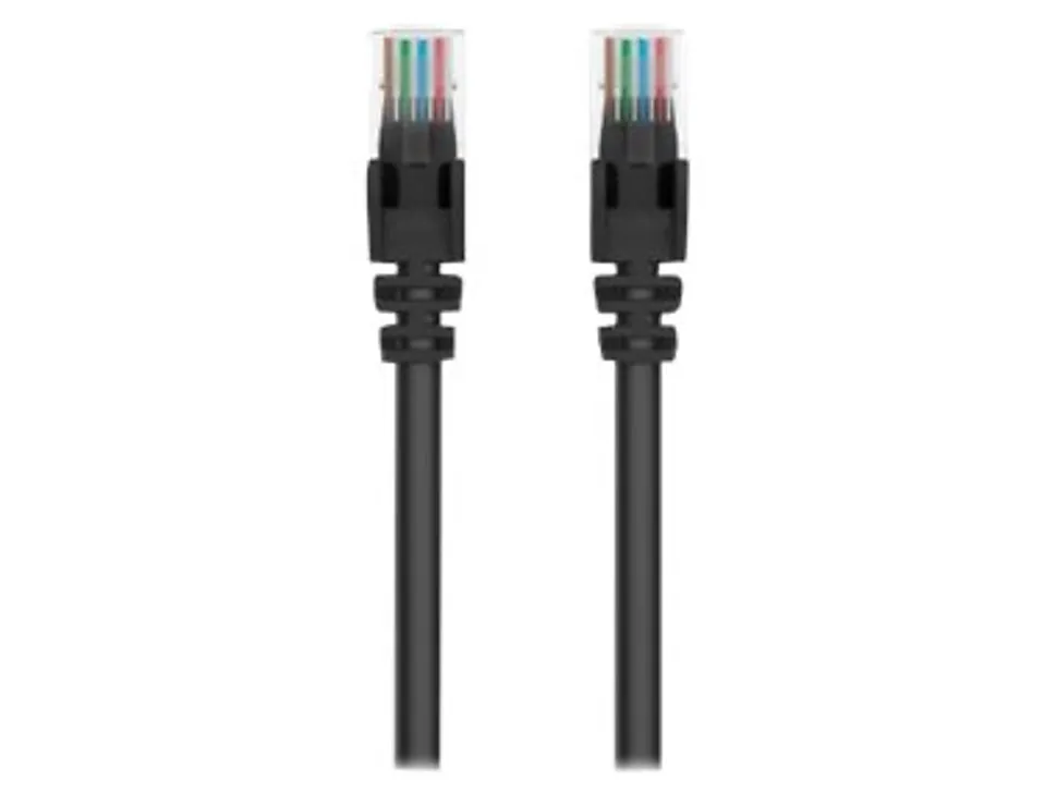 Belkin - Patch cable - RJ-45 (M) to RJ-45 (M) - 25 ft - UTP - CAT 5e - molded, snagless - black - - A3L79125BLKS