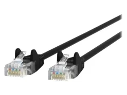 Belkin - Patch cable - RJ-45 (M) to RJ-45 (M) - 25 ft - UTP - CAT 5e - molded, snagless - black -  - A3L79125BLKS