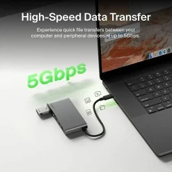 Belkin 5-Port USB-C Hub, USB-C to 2xUSB-A, 2xUSB-C, 1x4K HDMI, Docking Station, Black, AVC022FQSGY