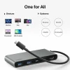 Belkin 7-Port USB-C Hub, USB-C to, 2xUSB-A, 2xUSB-C, 1x4K HDMI, 1xSD + 1xMicroSD Reader, Black, AVC023FQSGY