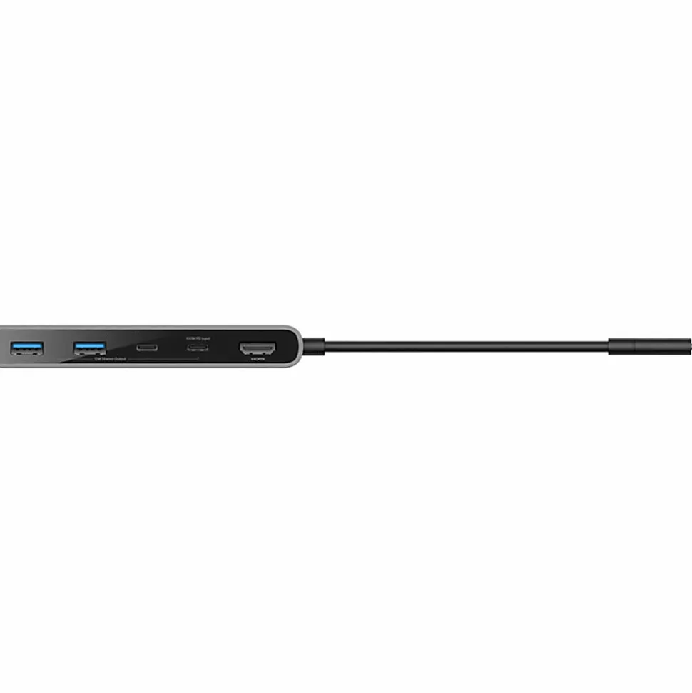 Belkin 7-Port USB-C Hub, USB-C to, 2xUSB-A, 2xUSB-C, 1x4K HDMI, 1xSD + 1xMicroSD Reader, Black, AVC023FQSGY