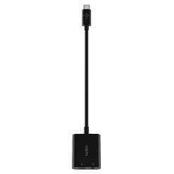 Belkin RockStar™ 3.5mm Audio with USB-C Charge Adaptor, 60W, Black
