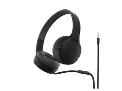 Belkin SOUNDFORM Mini Wired On-Ear Headphone for Kids - Stereo - Mini-phone (3.5mm) - Wired - Over-th - AUD004BTBK