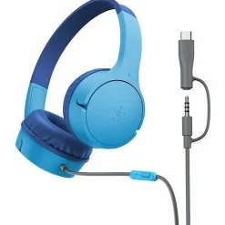 Belkin SoundForm Mini Wired On-Ear Headphones For Kids, Blue