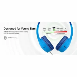 Belkin SoundForm Mini Wired On-Ear Headphones For Kids, Blue