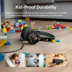 Belkin SoundForm Mini Wired On-Ear Headphones for Kids, Black