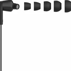Belkin SoundForm USB-C Wired Earbuds With Adjustable Volume Limiter, Black