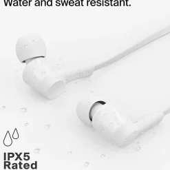 Belkin SoundForm USB-C Wired Earbuds With Adjustable Volume Limiter, White