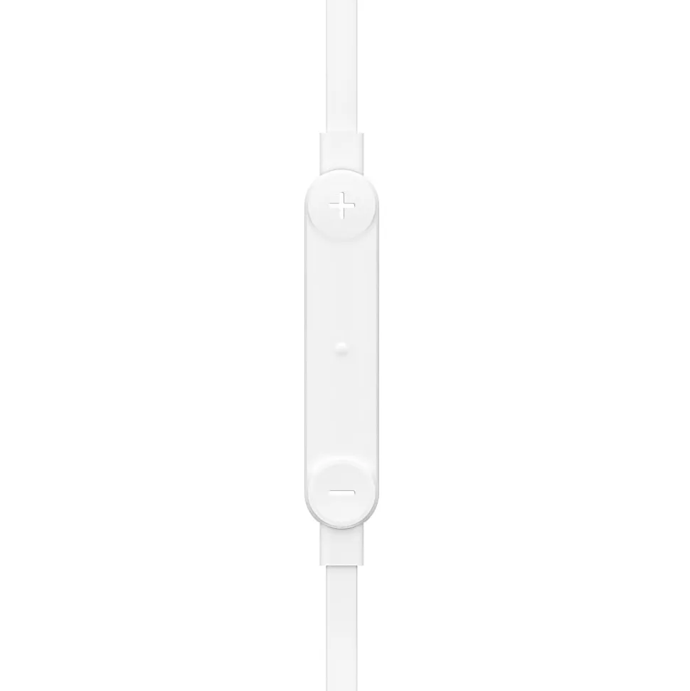 Belkin SoundForm USB-C Wired Earbuds With Adjustable Volume Limiter, White