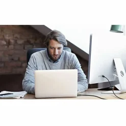 Belkin Thunderbolt 3 Cable (USB-C to USB-C, 100W) - 2.60 ft Thunderbolt 3/USB-C Data Transfer Cable  - F2CD084BT08MBK