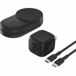 Belkin UltraCharge 3-in-1 Foldable Magnetic Charger with Qi2 25W, WIZ037TTBK