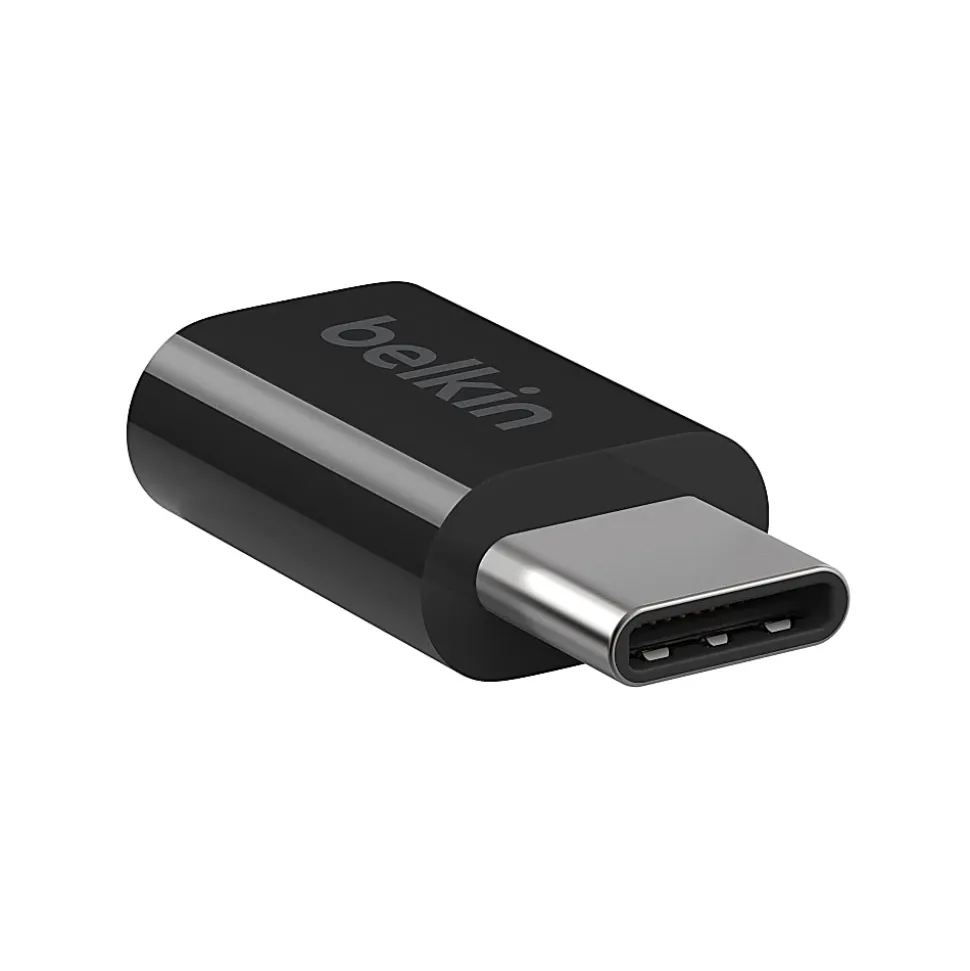 Belkin - USB adapter - USB-C (M) to Micro-USB Type B (F) - USB 2.0 - black