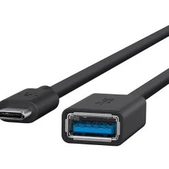 Belkin 3.0 USB-C To USB-A Adapter Data Transfer Cable, Black, Total Qty 1