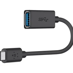 Belkin 3.0 USB-C To USB-A Adapter Data Transfer Cable, Black, Total Qty 1
