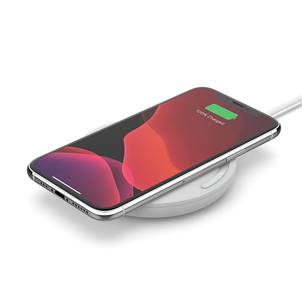 Belkin 10-Watt Quick Charge Wireless Charging Pad, White