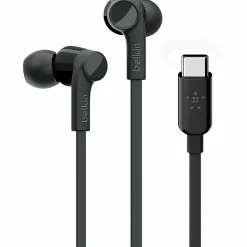 Belkin Wired USB-C Earbud Headphones, Black