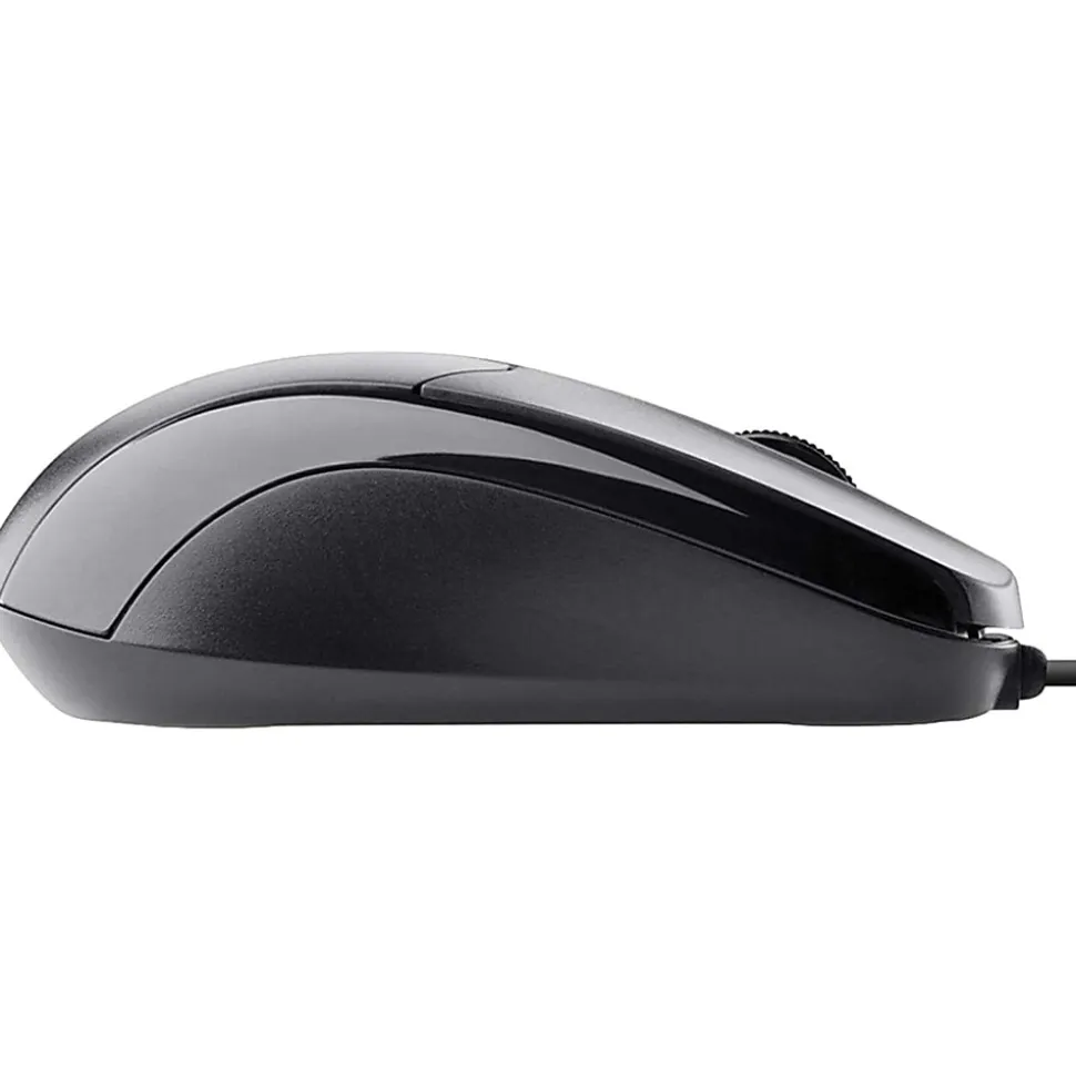 Belkin Wired USB Ergonomic Mouse - Optical - Cable - USB - 800 dpi - Scroll Wheel - 3 Button(s) - 1