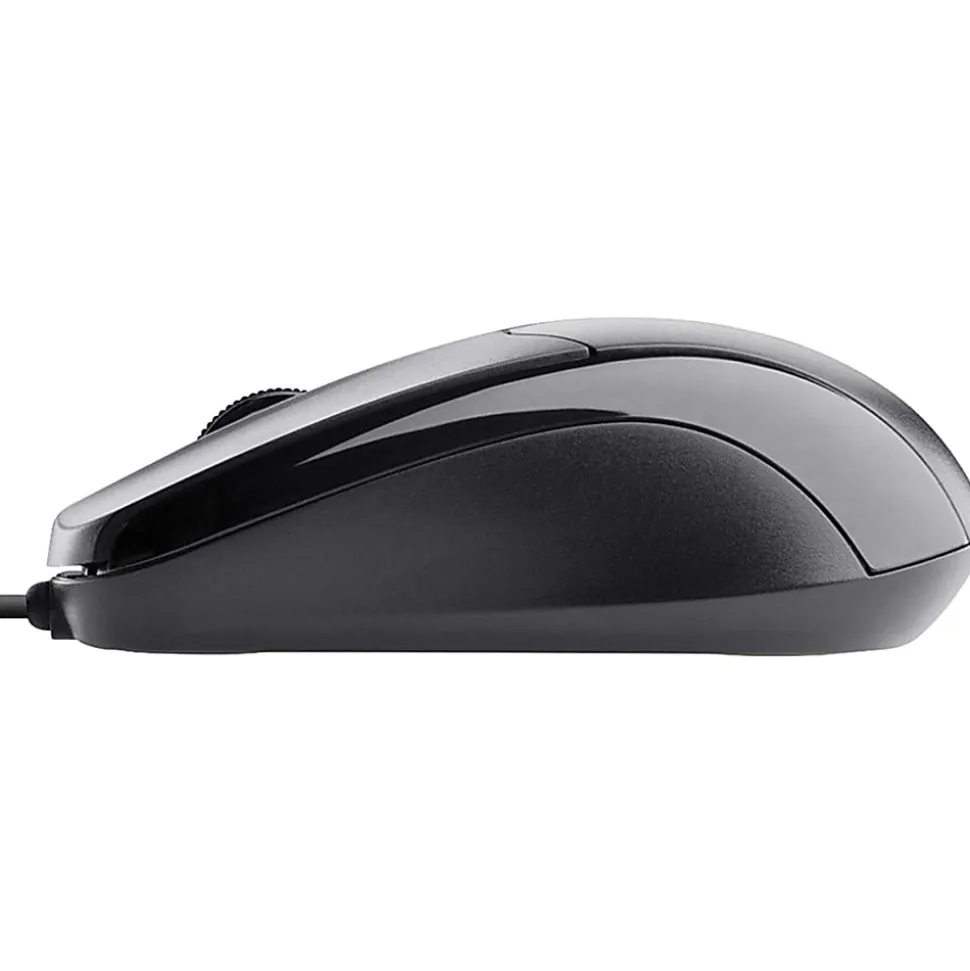 Belkin Wired USB Ergonomic Mouse - Optical - Cable - USB - 800 dpi - Scroll Wheel - 3 Button(s) - 1