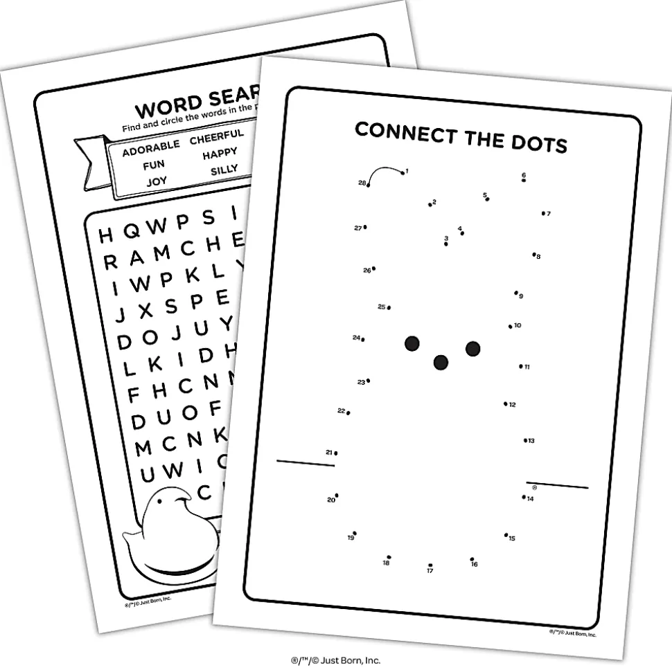 Bendon Jumbo Coloring & Activity Book, Peeps