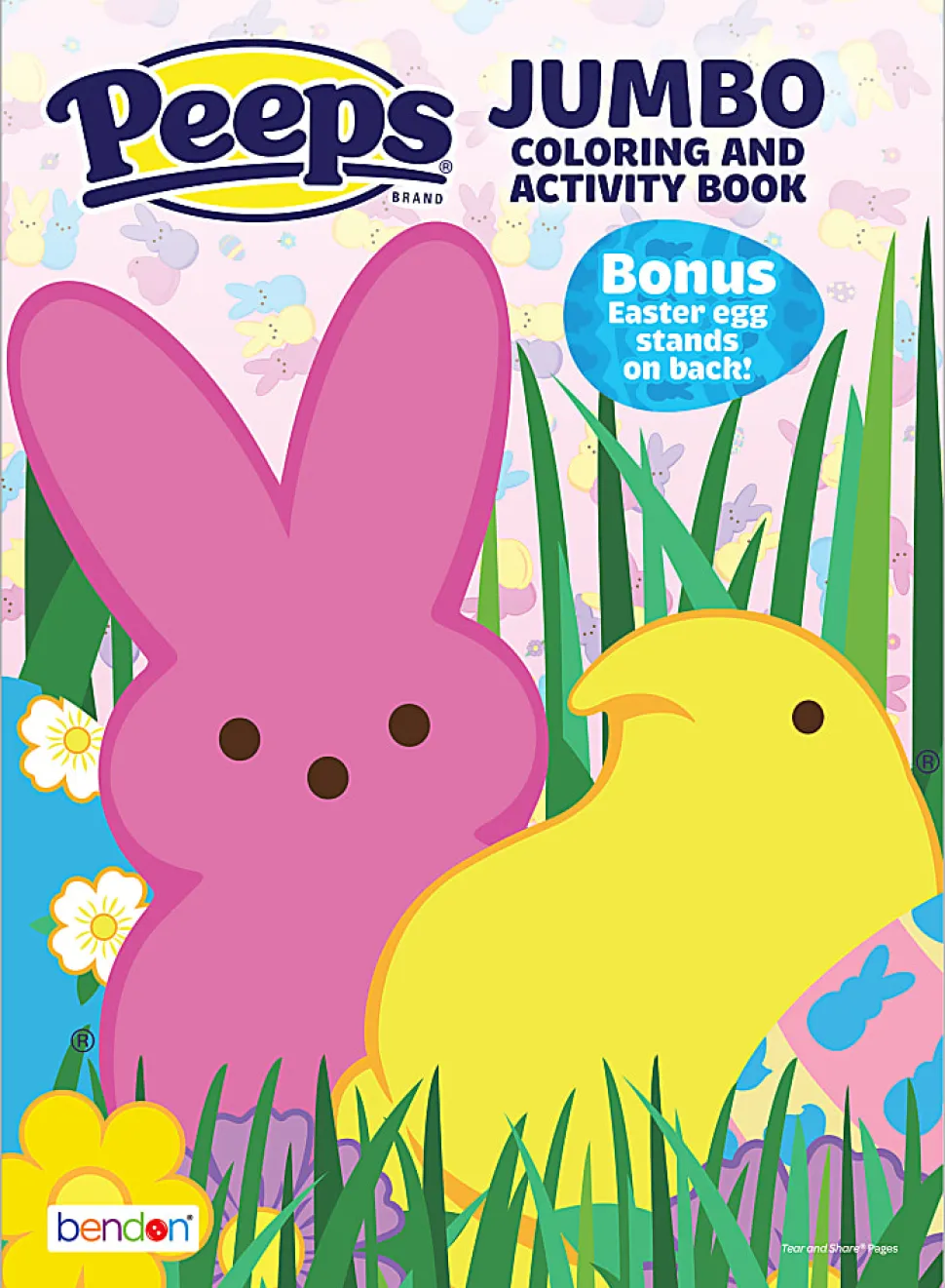Bendon Jumbo Coloring & Activity Book, Peeps