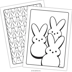 Bendon Jumbo Coloring & Activity Book, Peeps