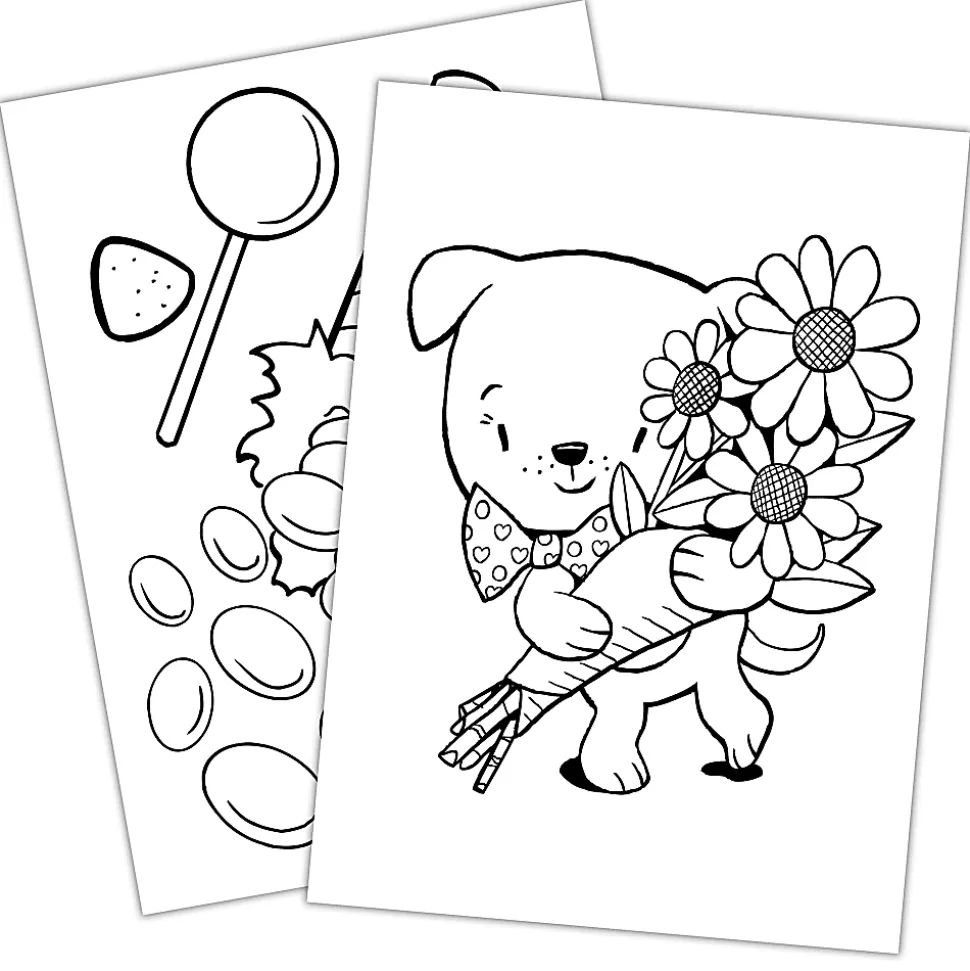 Bendon Jumbo Coloring & Activity Book, Valentine's Dog