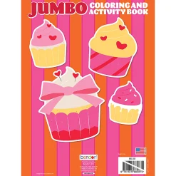 Bendon Jumbo Coloring & Activity Book, Valentine's Day Cupcakes