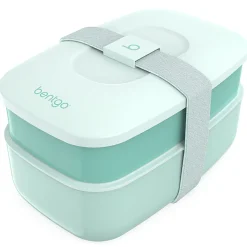 Bentgo Classic All-In-One Lunch Box Container, 3-13/16"H x 4-3/4"W x 7-1/8"D, Coastal Aqua