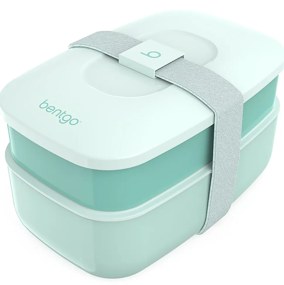 Bentgo Classic All-In-One Lunch Box Container, 3-13/16"H x 4-3/4"W x 7-1/8"D, Coastal Aqua