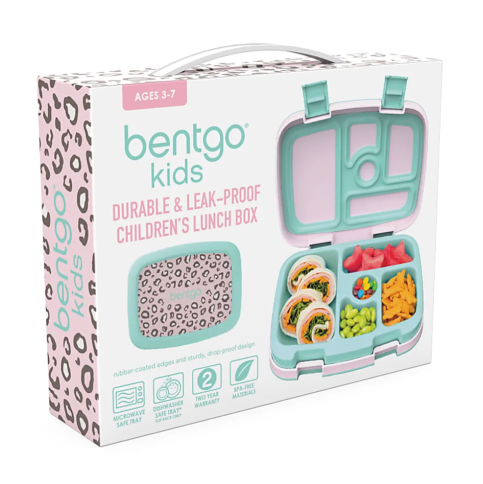 Bentgo Kids Lunch Box, 2"H x 6-1/2"W x 8-1/2"D, Leopard