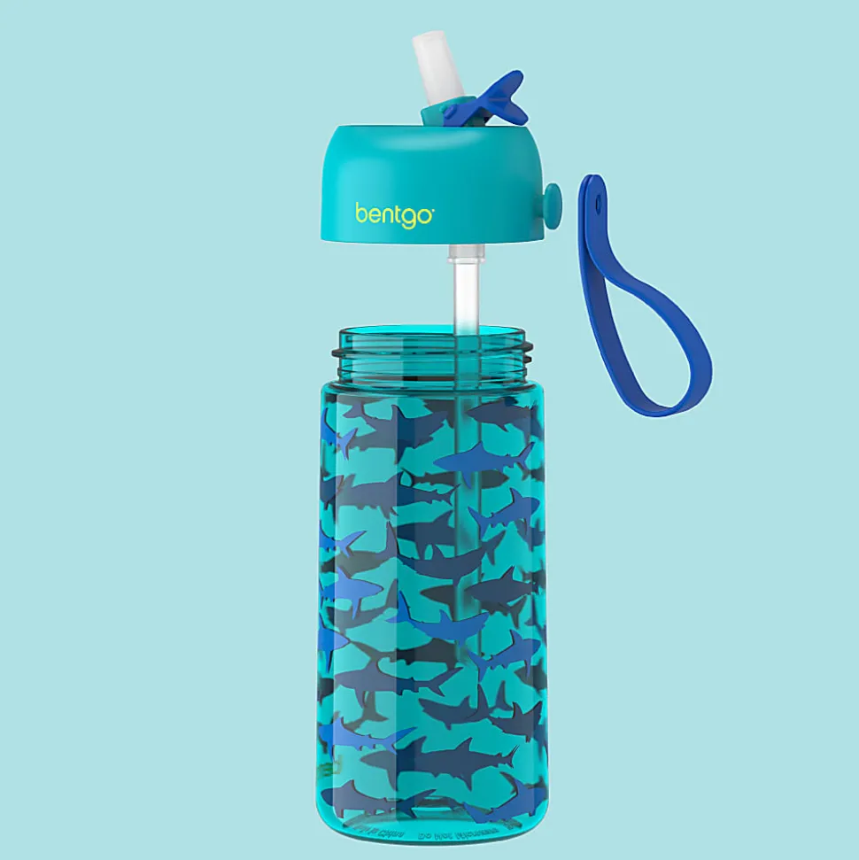 Bentgo Kids Prints Tritan Water Bottle, Shark